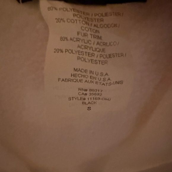 Bebe White Faux Fur Hooded Jacket - Picture 3 of 5